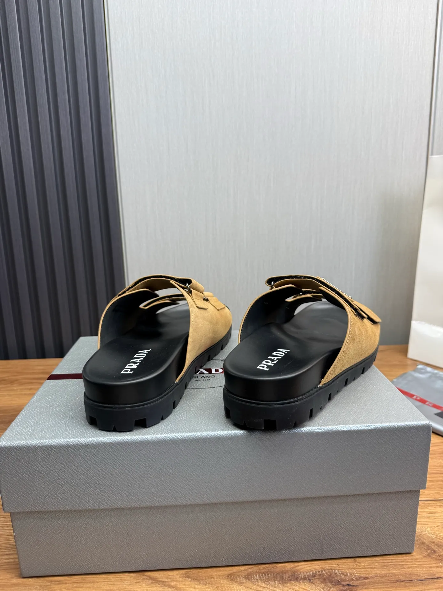 Men's shoes 💰440💰 ＰＲＡＤＡPrada - popular men's slippers hot sale 🔥 🩴Official website one to one production 38-45 sizes 45 46 🉑️Customized!